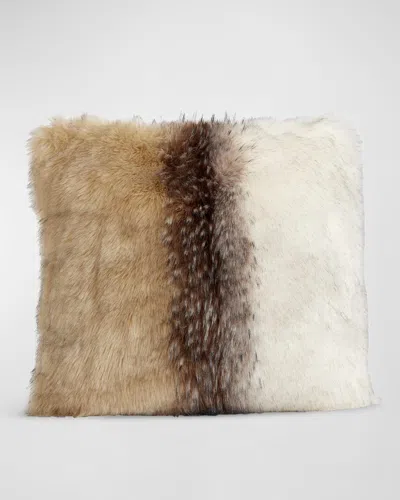 Fabulous Furs Limited Edition Faux Fur Pillow In Multi