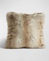 Fabulous Furs Limited Edition Faux Fur Pillow In Brown