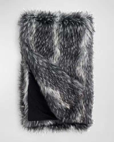 Fabulous Furs Limited Edition Faux-fur Throw In Smokey Fox