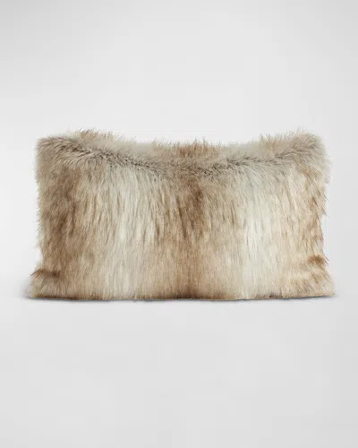 Fabulous Furs Limited Edition Pillow, 12" X 22" In Brown