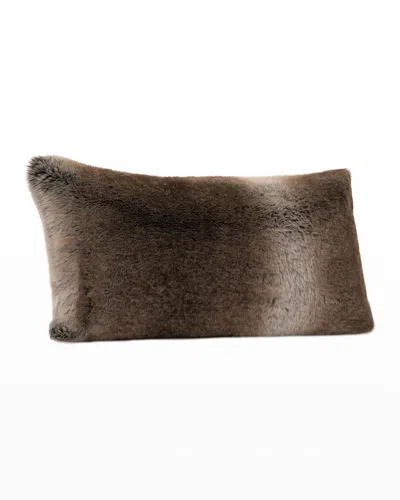 Fabulous Furs Signature Series Faux Fur Pillow In Brown