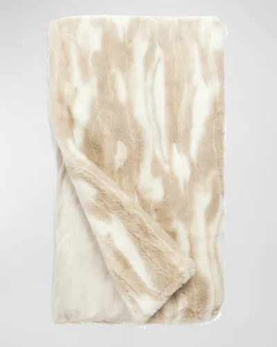 Fabulous Furs Signature Series Faux-fur Throw In Winter Rabbit