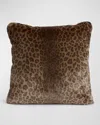 Fabulous Furs Signature Series Pillow In Vintage Leopard