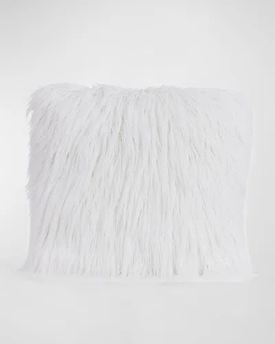 Fabulous Furs Signature Series Pillow In White Tibetan Lamb