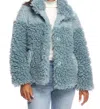 Fabulous Furs Snowfall Sherpa Jacket In Seafoam In Green