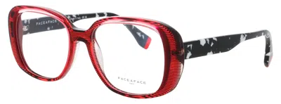Face À Face Face A Face Acetate Square Eyeglasses 53mm In Red