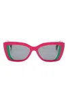 Face À Face Ashoka Square-frame Sunglasses In Pink