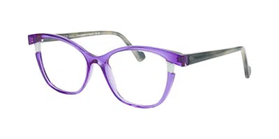 Face À Face Bahia 4 0332 Occhiali Da Vista Purple Per Donna (solo Montatura) In Blue