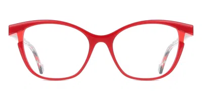 Face À Face Bahia 4 2216 Women's Glasses Red Size 52 - Free Lenses - Blue Light Block Available