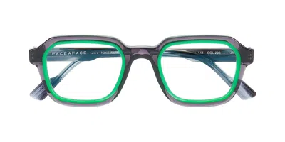 Face À Face Barry 1 203 Occhiali Da Vista Verdi Per Donna (solo Montatura)