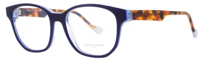 Face À Face Face A Face Blake 2 Acetate Square Eyeglasses 53mm In 1641 - Blue Marine Flash / Demo