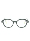 Face À Face Blink 1 Round-frame Glasses In Green