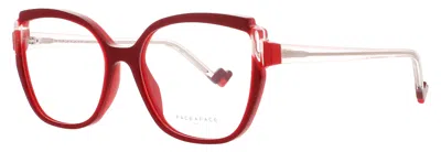 Face À Face Face A Face Bocca Bloom 2 Women's Acetate Eyeglasses, 53-16-140 In Burgundy
