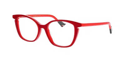 Face À Face Bocca Fame 3 2216 Occhiali Da Vista Rossi Per Donna (solo Montatura)