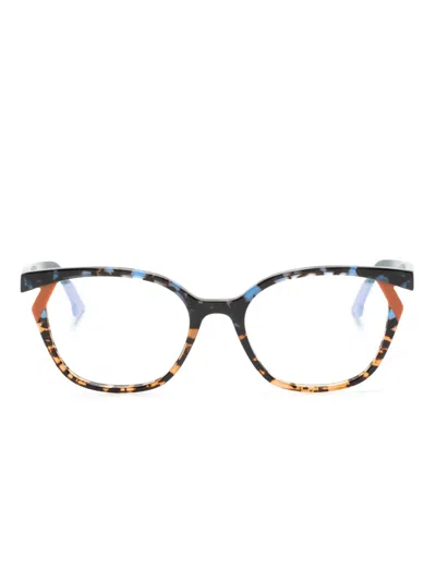 Face À Face Bocca Kuma 3 Butterfly-frame Glasses In Green