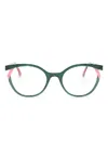 Face À Face Bocca Kuma Cat Eye-frame Glasses In Green