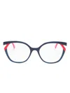 Face À Face Bocca Kuma Round-frame Sunglasses In Blue