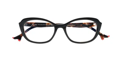 Face À Face Bocca Plum 1 0196 Occhiali Da Vista Neri Per Donna (solo Montatura)