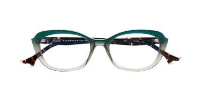 Face À Face Bocca Plum 1 4174 Occhiali Da Vista Verdi Per Donna (solo Montatura)