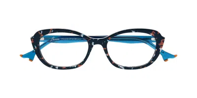 Face À Face Bocca Plum 1 8033 Occhiali Da Vista Blu Per Donna (solo Montatura)
