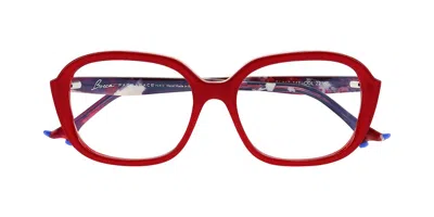 Face À Face Bocca Plum 3 2216 Occhiali Da Vista Rossi Per Donna (solo Montatura)