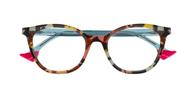 Face À Face Bocca Sculpt 1 1324 Women's Glasses Brown Size 50 - Free Lenses - Blue Light Block Available In Metallic