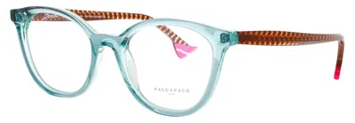Face À Face Face A Face Bocca Sculpt 1 Acetate Eyeglasses, 50-19-145 In Blue