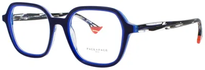 Face À Face Face A Face Bocca Sculpt 2 Acetate Eyeglasses 51-20-145 In Blue