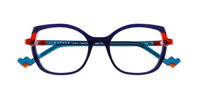 Face À Face Bocca Tweet 1 008 Women's Glasses Blue Size 51 - Free Lenses - Blue Light Block Available In Neutral