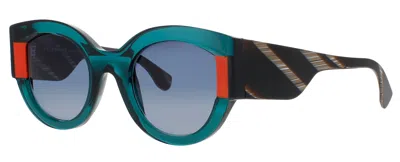 Face À Face Face A Face Cat-eye Acetate Sunglasses 49-23-145 In Blue