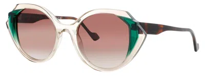 Face À Face Face A Face Cat-eye Acetate Sunglasses 52-21-142 In Yellow