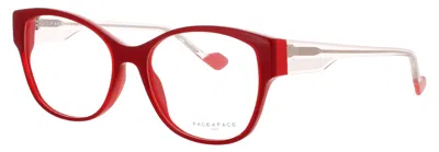 Face À Face Face A Face Cat-eye Eyeglasses 52 In Red