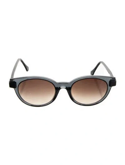 Pre-owned Face À Face Cat-eye Gradient Sunglasses In Blue/brown