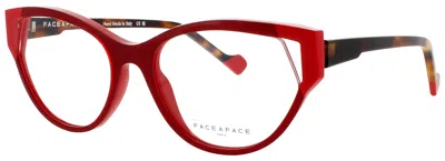 Face À Face Face A Face Cat-eye Optical Frames 55-17-140 In Red