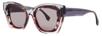 Face À Face Face A Face Cat-eye Sunglasses 50-20-142 In 8034 - Plum Cloud / Brown Tint