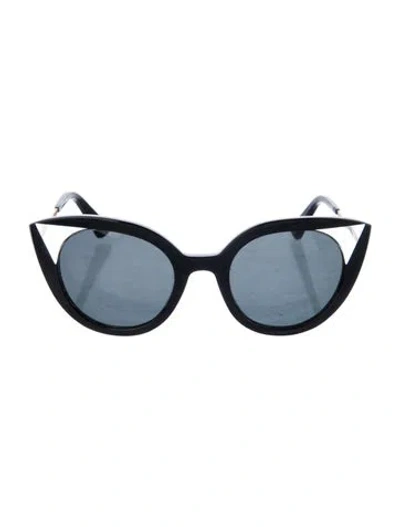 Pre-owned Face À Face Cat-eye Tinted Sunglasses In Black