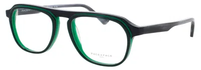 Face À Face Cloud 1 Men's Acetate Eyeglasses 53-19-150 In 1728 - Marine Blue / Neon Lime Green / Demo
