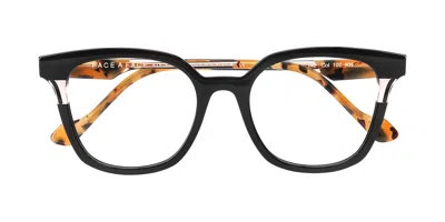Face À Face Daria 1 100 Women's Glasses Black Size 50 - Free Lenses - Blue Light Block Available In Neutral