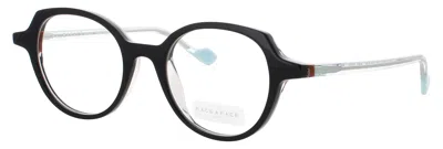 Face À Face Face A Face Djune 1 Acetate Eyeglasses, Demo Lenses, 48-19-140 In Black