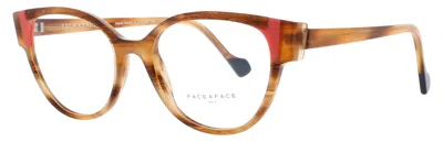 Face À Face Face A Face Eileen 2 Acetate Eyeglasses 52 In 170 - Beige Veined Wood / Demo