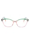Face À Face Eileen 3 Cat-eye Frame Glasses In Green