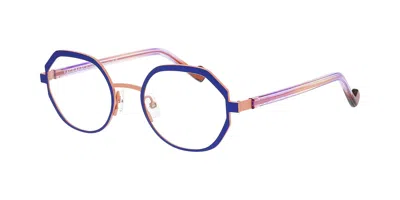 Face À Face Fold 1 9620 Occhiali Da Vista Blu Per Donna (solo Montatura)