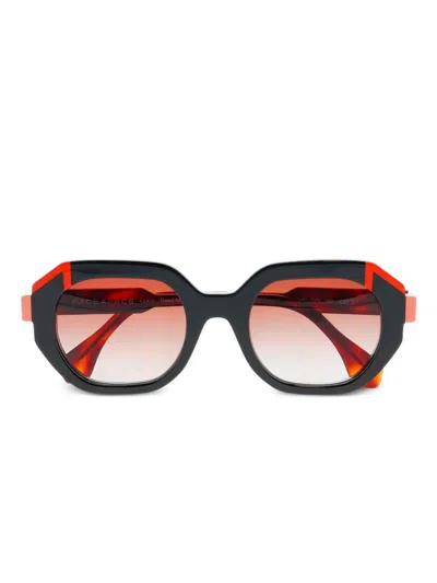 Face À Face Fused Sunglasses In Black