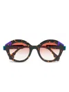 Face À Face Fused Sunglasses In Brown