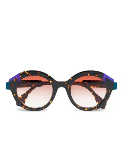 Face À Face Fused Sunglasses In Brown