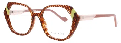 Face À Face Face A Face Geometric Acetate Eyeglasses 53-17-140 In Multi