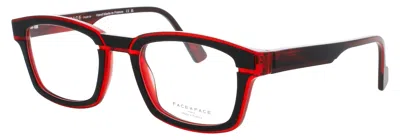 Face À Face Face A Face Gordon 2 Rectangular Acetate Eyeglasses 52-22-150 In Black