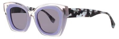 Face À Face Face A Face Halos 2 Cat-eye Sunglasses 50-20-142 In 3084 - Very Peri / Smoke