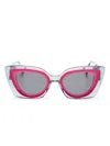 Face À Face Halos Cat Eye-frame Sunglasses In Pink