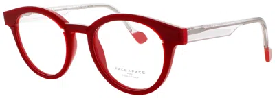 Face À Face Face A Face Hollow 3 Acetate Eyeglasses 47mm In Red